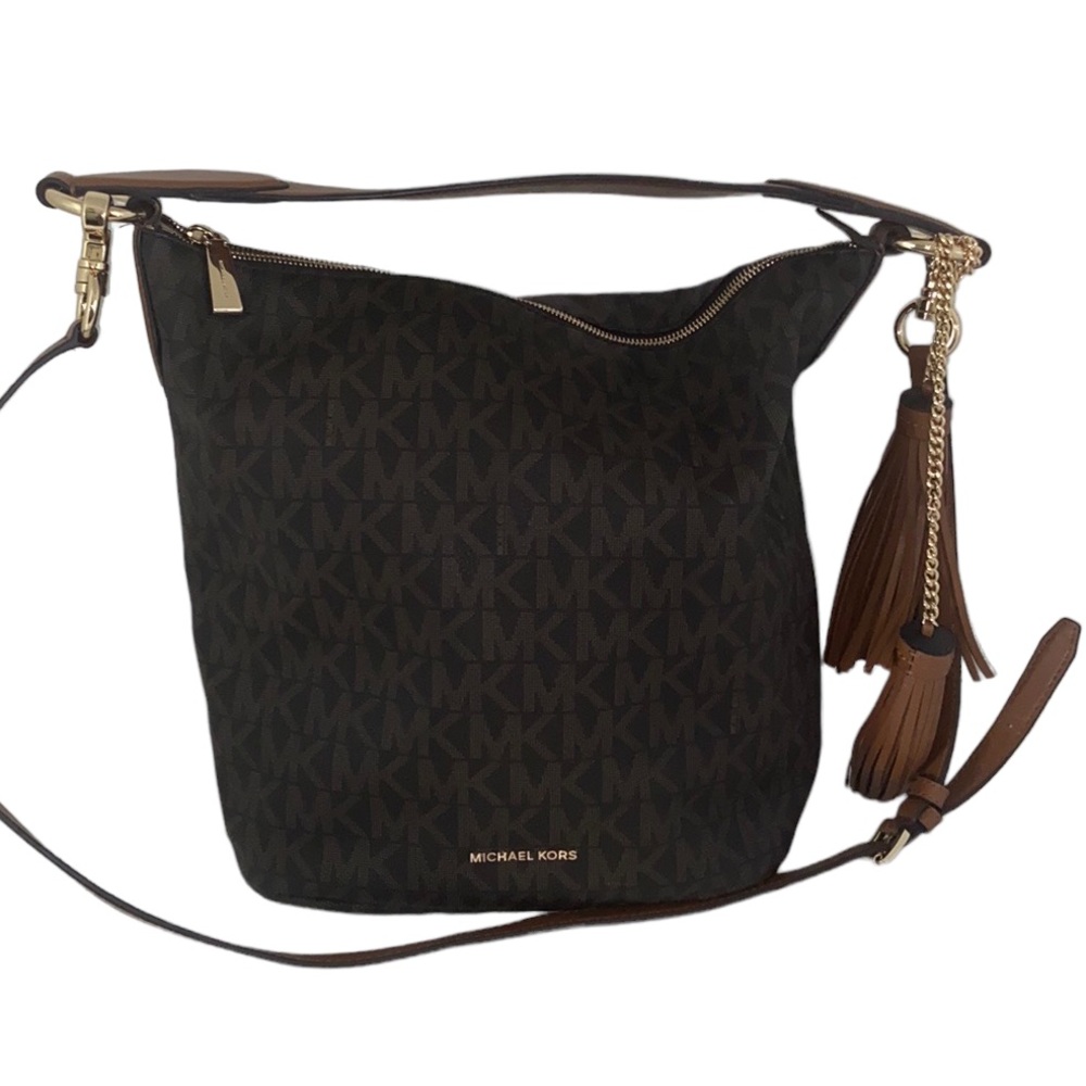 Michael Kors Elana Large Logo Convertible Shoulder Bag MSRP$375